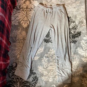 Grey pajama bottoms
